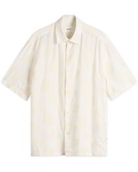 NN07 - Freddy Jacquard Shell Short Sleeve Shirt - Lyst