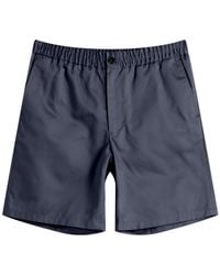 Ami Paris - Elasticated Waist Cotton Shorts - Lyst