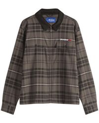 AWAKE NY - Plaid Flannel Zip Overshirt - Lyst