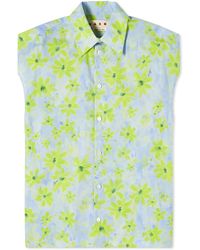 Marni - Cocoon Sleevless Printed Shirt - Lyst