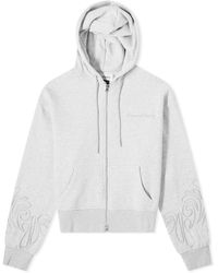 House Of Sunny - Odyssey Cropped Zip Hoodie - Lyst