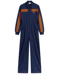 Adidas originals adicolor three stripe stirrup jumpsuit in black best sale