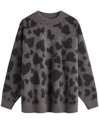 Anine Bing - Sydney Hearts Crew Jumper - Lyst