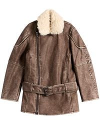 DIESEL - G-Eyser Faux Shearling Coat - Lyst
