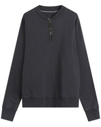Maison Margiela - Zip Neck Washed Sweatshirt - Lyst