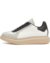 McQueen - Exaggerate Sole Suede & Leather Sneaker - Lyst