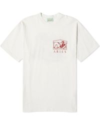 Aries - Ufo Toile De Jouy T-Shirt - Lyst