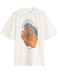 and wander - Wandering Printed T-Shirt - Lyst
