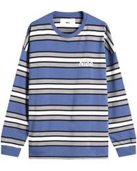 N!CE - Border Stripe Long Sleeve T-Shirt - Lyst