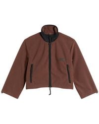 Skims - Fleece Lounge Shrunken Zip Up Jacket - Lyst