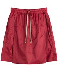 Rick Owens - X Moncler Kiltshorts Drawstring Shorts - Lyst