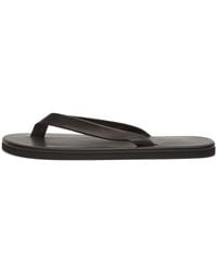 AURALEE - Soft Leather Flip-Flops - Lyst