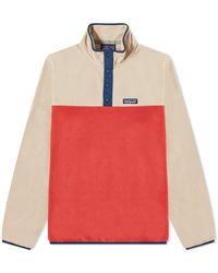 Patagonia Micro D Snap-t Pullover Fleece - Red