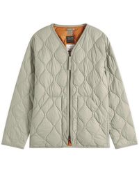 Taion - Military Zip V-Neck Softshell Down Jacket - Lyst