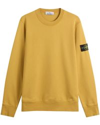 Stone Island - Garment Dyed Crew Neck Sweatshirt - Lyst