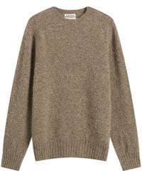 YMC - Suedehead Crew Neck Jumper - Lyst