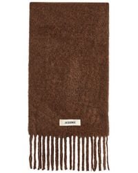 Jacquemus - Mohair Alpaca Grosgrain Logo Scarf - Lyst