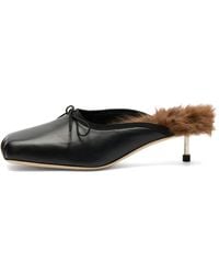 Simone Rocha - Faux Fur Lined Pointe Mules - Lyst