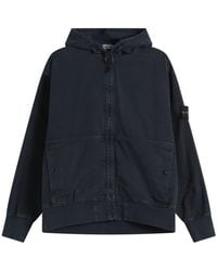 Stone Island Old Effect Harrington Jacket in Black for Men | Lyst