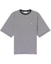 Anine Bing Rylan Tee – Black and White Stripe