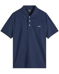 A.P.C. - Carter Logo Polo Shirt - Lyst