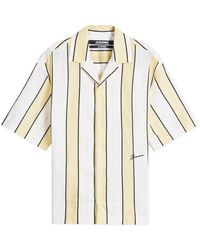 Jacquemus - Stripe Cotton Short Sleeve Shirt - Lyst