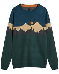 Kavu - Highline Jacquard Crew Neck Jumper - Lyst