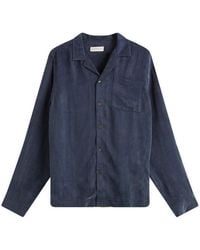 Dries Van Noten - Cupro Washed Long Sleeve Shirt - Lyst