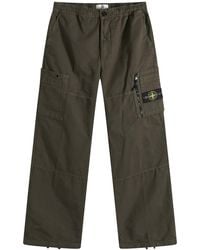 Stone Island - Organic Cotton Ripstop Cargo Pants - Lyst