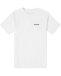 Patagonia - White T-shirt P-6 Logo - Lyst