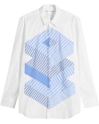 Comme des Garçons - Cotton Stripe Poplin Shirt - Lyst