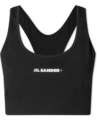 Jil Sander - Plus Cropped Bralet Top With Logo - Lyst