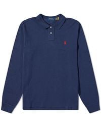 Polo Ralph Lauren - Long Sleeve Slim Fit Polo Shirt - Lyst