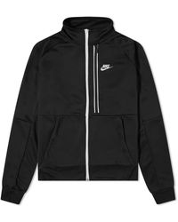 Nike tribute poly track jacket sales in black