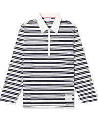 Thom Browne - Striped Rugby Fit Polo Shirt - Lyst