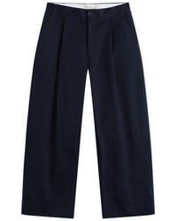 Studio Nicholson - Sorte Deep Pleat Volume Pant - Lyst