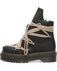 Rick Owens - X Dr. Martens 1460 Quad Sole Megalace Ankle Boot - Lyst