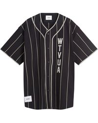 WTAPS - Stripe Baseball Shirt - Lyst