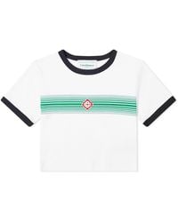 Casablanca - Logo Stripe Ringer T-Shirt - Lyst