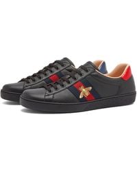 Gucci - Men's New Ace Leather Trainers - Lyst