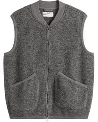 Universal Works - Wool Fleece Zip Waistcoat - Lyst