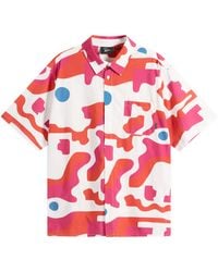 by Parra - Abstract Mountain Short Sleeve Shirt - Lyst