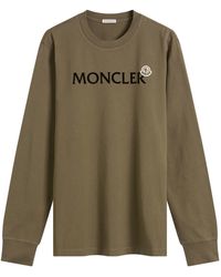 Moncler - Long Sleeve Cotton T-Shirt - Lyst