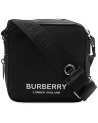 Burberry Logo Crossbody Bag in Black for Men | Lyst Australia