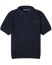 Polo Ralph Lauren - Cotton Cable Polo Shirt - Lyst