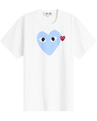 COMME DES GARÇONS PLAY - Heart Colour Heart T-Shirt - Lyst