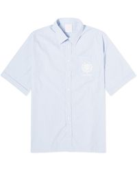 Givenchy - Crest Logo Stripe Short Sleeve Shirt - Lyst