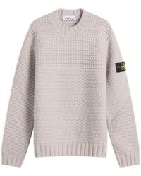 Stone Island - Pure Wool Heavyweight Jumper - Lyst
