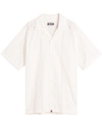 A Bathing Ape - Embroidery Open Collar Ss Shirt - Lyst
