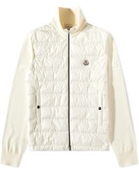 Moncler - Hooded Down Knit Jacket - Lyst
